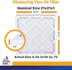 Filter King 21x21x1 Air Filter | 6-PACK | MERV 13 HVAC Pleated A/C Furnace - Image 2