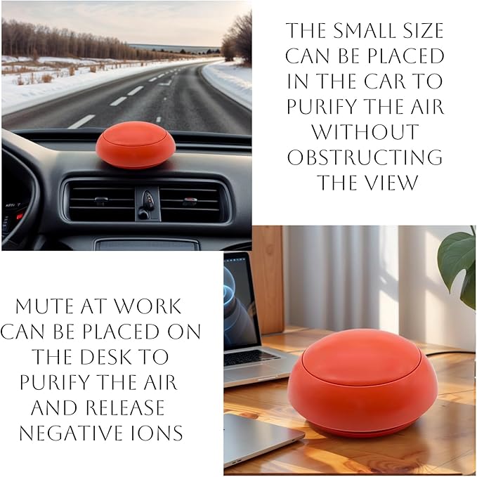 Car Air Purifier, True HEPA Filter Quiet Air Cleaner Portable Air Purifiers - Image 2