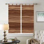 Brown Western Living Room Curtains 84 Inch Length, Window Curtains Tab Top - Image 2