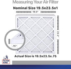 Filter King 19.5x23.5x1 Air Filter | 4-PACK | Carbon MERV 8 HVAC Pleated A/C - Image 2