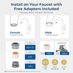 Waterdrop Water Filter for Sink Faucet, 360° Rotating Stainless Steel, NSF - Image 9