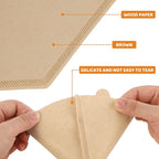 320 Count #4 Coffee Filters 8-12 Cup Disposable Coffee Filters 4 Cone Paper - Image 3