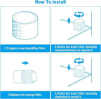 Humidifier Replacement Filters for Levoit Capture Fine Particles in Water Tank - Image 3