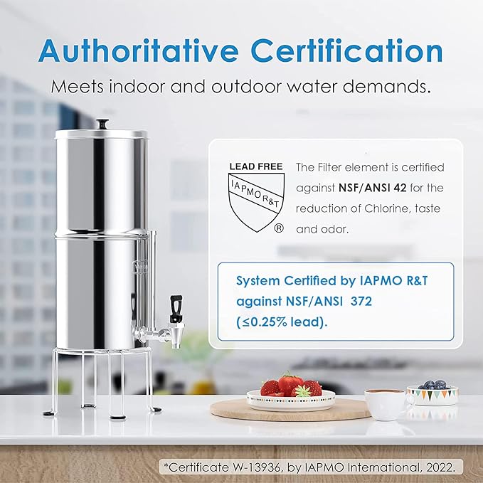 Waterdrop Water Filter System, NSF/ANSI 42&372 Standard, 2.25G Stainless-Steel - Image 2