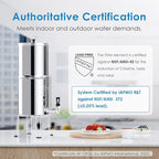 Waterdrop Gravity-fed Water Filter System, 2.25G Stainless-Steel System - Image 2