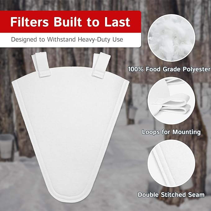 The Felt Store Synthetic Maple Syrup Filter Cone – Reusable Heavy-Duty - Image 2