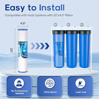 ICEPURE 5 Micron 20" x 4.5" Whole House Grooved Sediment Water Filter Cartridge - Image 5