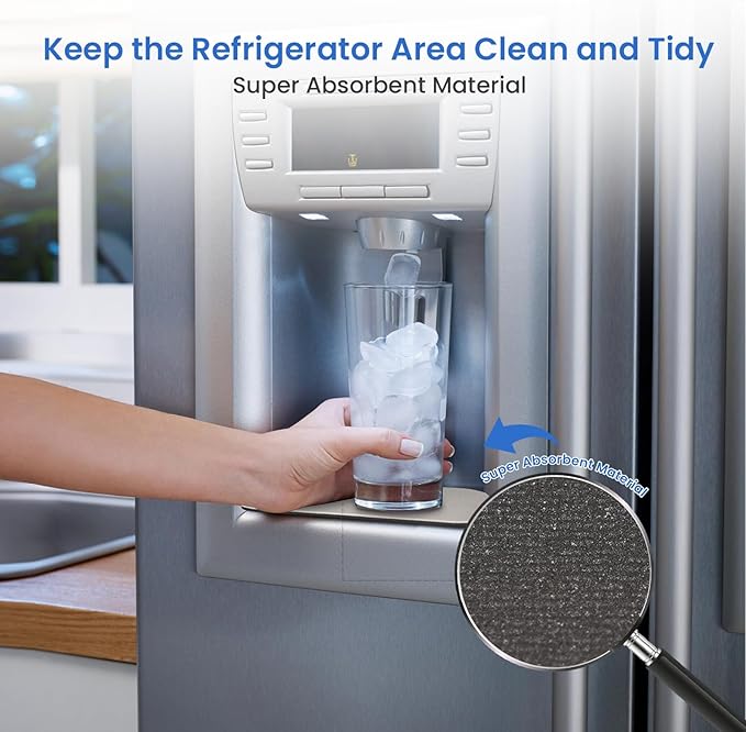 GLACIER FRESH Cuttable Refrigerator Drip Catcher, Water Absorbent Fridge Water - Image 5