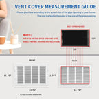 20x10 Return Air Grille, Return Air Vent Cover - Image 4