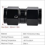 EVIL ENERGY 12AN Female to 12AN Female Straight Swivel Coupler Union Fitting - Image 2