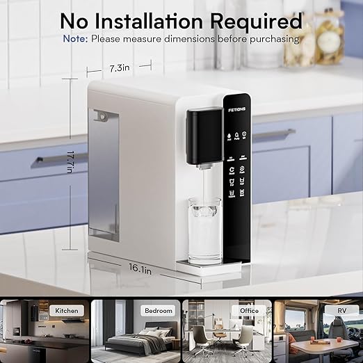 CT2 Reverse Osmosis Water Filter Countertop, 5-Stage RO Water Filtration System - Image 5