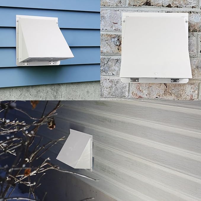 4Inch Dryer Vent Cover Outside, Exterior Vent Cover Dryer Wall Vent Exhaust - Image 8