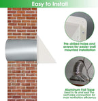 4Inch Dryer Vent Cover Outside, Exterior Vent Cover Dryer Wall Vent Exhaust - Image 6