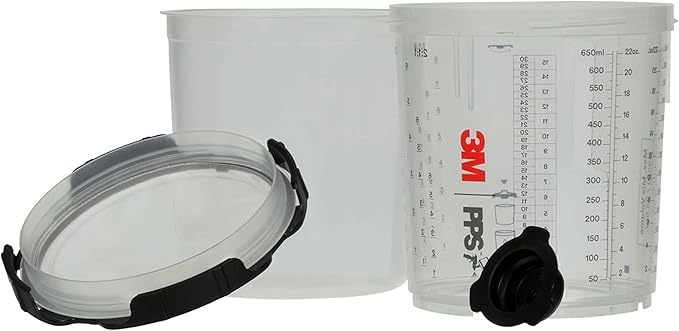 3M 26000 PPS 2.0 Spray Gun Cup, Lids and Liners Kit, 200-Micron Filter - Image 9