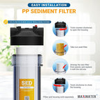 Max Water 1 Micron 20 x 4.5 Sediment Filter 20 inch Whole House BB Water - Image 5