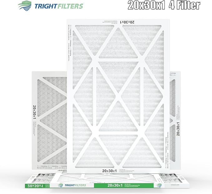 20x30x1 Air Filter 4 Pack, MERV 8 Pleated Dust Defense Air Filters Replacement - Image 9