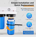 PUREPLUS 2-Stage Whole House Water Filtration System, Heavy Metals, PP Sediment - Image 7