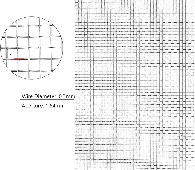 Stainless Steel Woven Wire Mesh Stainless Steel Woven Wire Mesh 14 Mesh Rodent - Image 2