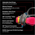 3M - 65023QLHA1-C Pro MultiPurpose Respirator - Image 3