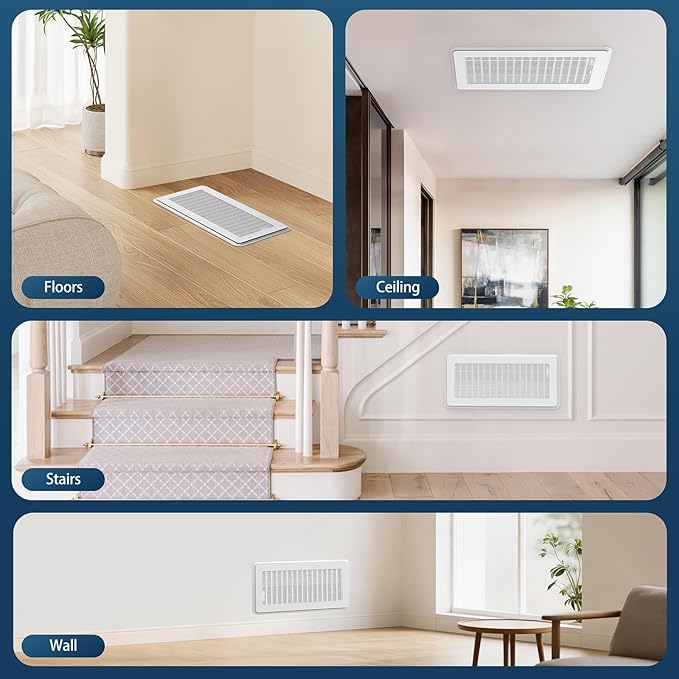 Magnetic Vent Covers with Vent Screen 5.1x11.3 Inch, Ceiling Air Vents to Block - Image 5