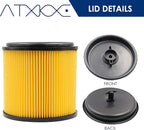 VCFS Replacement Filter for Vacmaster 5-16 Gallon Standard Cartidge Filter and - Image 3
