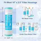 10"x2.5" Polypropylene and Carbon Block Compound Filter, 5 Micron Water Filter - Image 4