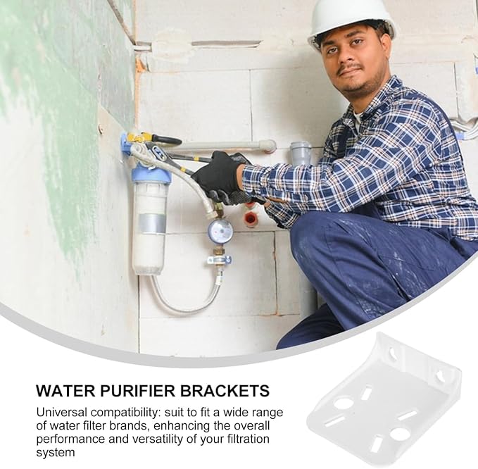 BESTYASH 10 Pcs Wall Mounting Water Filter Brackets Plastic Housing Rack - Image 3