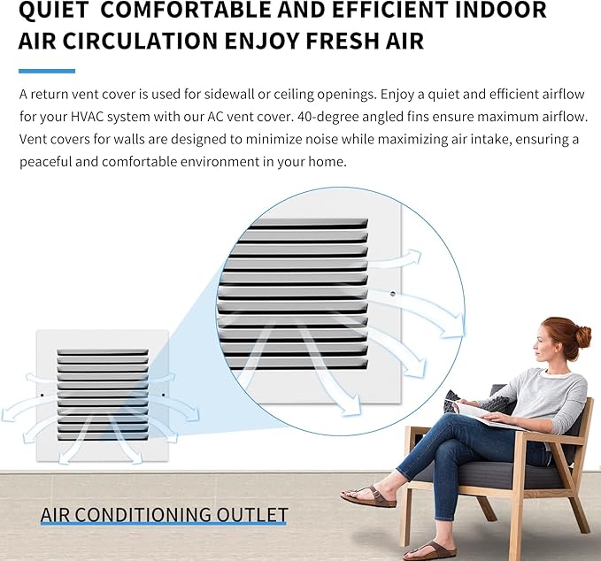 6x6 Vent Cover, Air Return Vent Cover, Flat Vent Cover, Rejillas De Aire - Image 7
