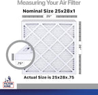 Filter King 25x28x1 Air Filter | 4-PACK | Carbon MERV 8 HVAC Pleated A/C - Image 2