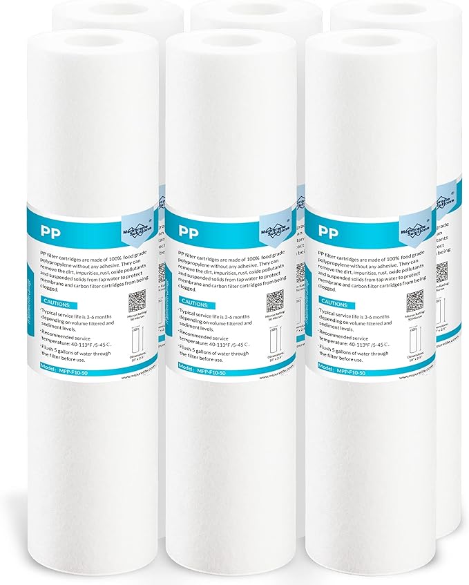Membrane Solutions 50 Micron Sediment Water Filter Replacement Polypropylene by MembraneSolutions