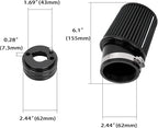 High Performance Upgraded 62mm Air Filter Adapter Intake and Spark Plug Kit - Image 2