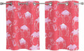 2 Panel Kitchen Cafe Curtains, Desert Camel Sunlight Filtering Nature Air by Hokiten