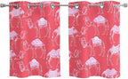 2 Panel Kitchen Cafe Curtains, Desert Camel Sunlight Filtering Nature Air by Hokiten