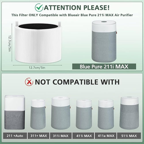2 Pack 211i Max Replacement Filter Compatible - Image 2
