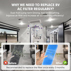 6-Pcs RV AC Filters 16''x6'' Replacement - Image 5