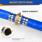 1.5" x 100 ft Discharge Hose for Swimming Pools, Heavy Duty PVC Lay Flat Water - Image 3