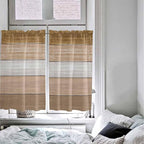 Retro Farm Wood Board Window Valance Curtains, 2 Panel - Image 8