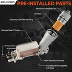 926-959 926-876 3.6L Stainless Steel Engine Oil Cooler Filter Housing - Image 6