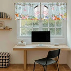 Easter Bunny Kitchen Tier Curtains 36 Inch Long 2 Panel Set, Rod Pocket Half - Image 6