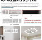 30x6 Return Air Grille, Air Return Vent Cover, Flat Vent Cover, Rejillas De - Image 4