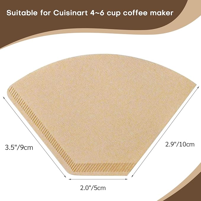 #2 Natural Brown Paper Cone Coffee Filters, Unbleached Coffee Filter 2 - Image 4