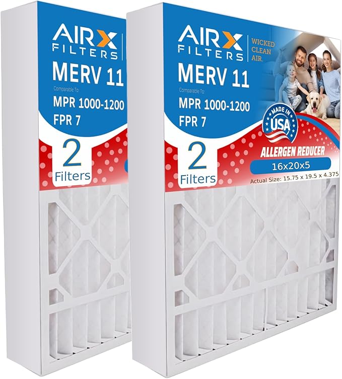 AIRX FILTERS WICKED CLEAN AIR. 16x20x5 Air Filter MERV 11 Compatible by AIRXFILTERSWICKEDCLEANAIR