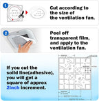 Easy Apply Dust Filter for Ventilation Fan, Peel & Stick, Self-Adhesive - Image 7