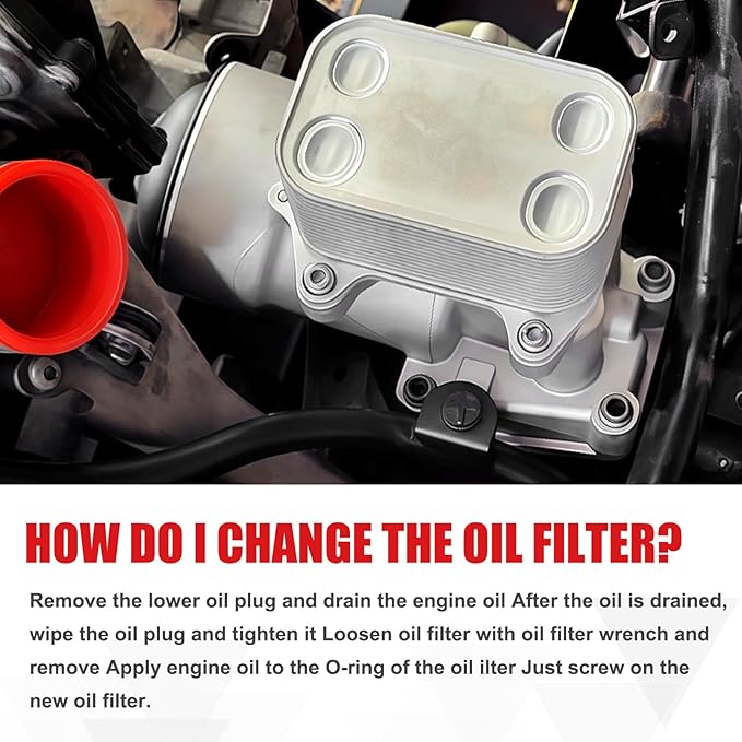 Upgraded Aluminum Oil Filter Housing Assembly Fit - Image 5