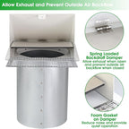 4Inch Dryer Vent Cover Outside, Exterior Vent Cover Dryer Wall Vent Exhaust - Image 4