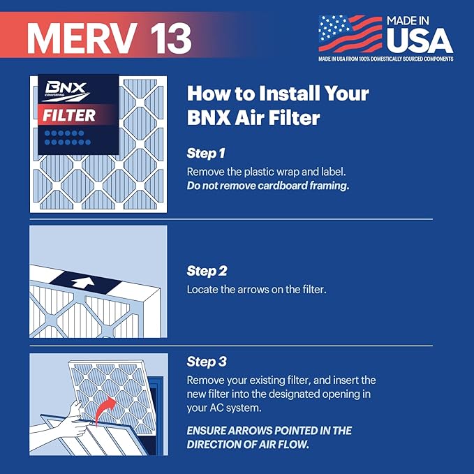 BNX TruFilter 18x24x1 Air Filter MERV 13 - Image 7
