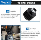 2Pcs 12mm Air Filter Mini Universal Vent Crankcase Cold Air Intake Breathe - Image 3