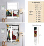 Farmhouse Rooster Living Room Curtains 96 Inch Length, Window Curtains Tab Top - Image 8
