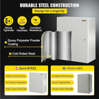VEVOR NEMA Steel Enclosure, IP66 Waterproof & Dustproof, Outdoor/Indoor - Image 3