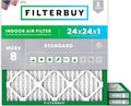 Filterbuy 24x24x1 Air Filter MERV 8 Essential Dust & Allergy Defense, by Filterbuy